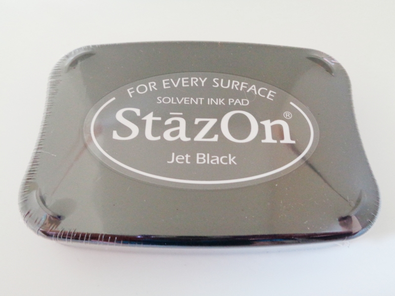 Jet Black StazOn Ink Pad - Downland Crafts